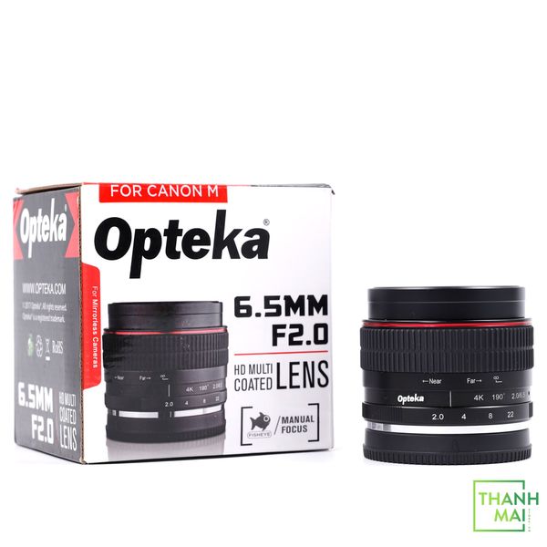 Ống kính MF Opteka 6.5mm F/2 Fisheye for Canon EOS M Mount