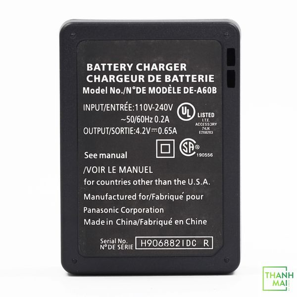 SẠC MÁY ẢNH PANASONIC DE-A60 Dùng cho Pin DMW-BCF10 | BCF10E