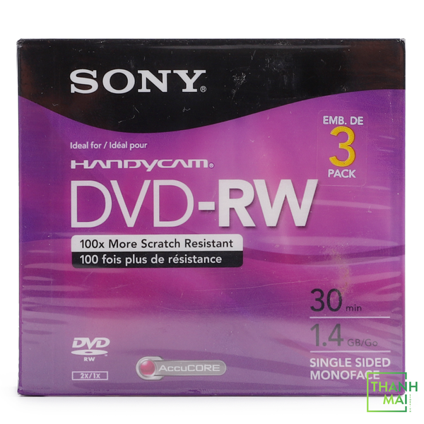 Đĩa Sony DVD-RW Mini Recordable disc 1.4GB 30 Min