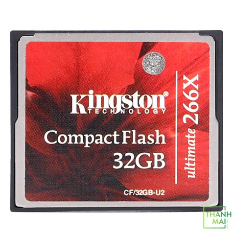 Thẻ Nhớ CompactFlash (CF) Kingston Ultimate 32GB 600X 90/90 MBs ( CF/32GB-U2 )
