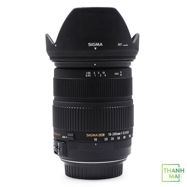 Ống Kính sigma 18-200mm F/3.5-6.3 DC OS For canon