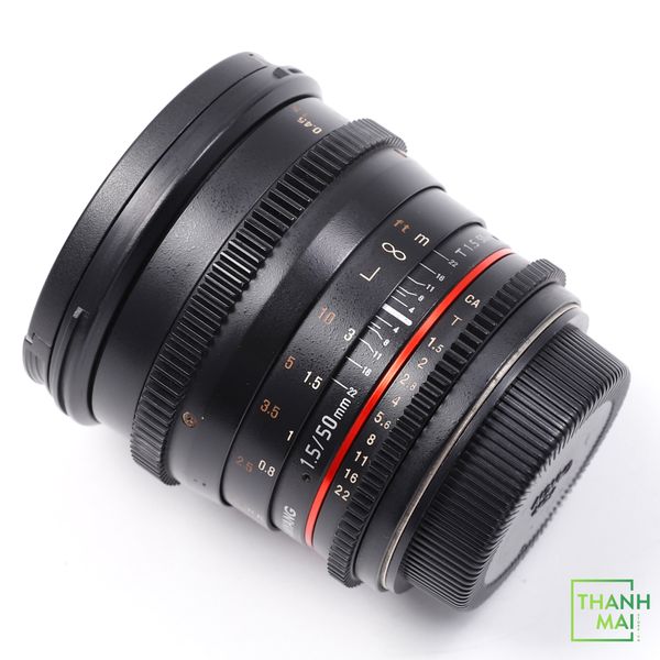 Ống kính Samyang 50mm T1.5 VDSLR AS UMC For Canon