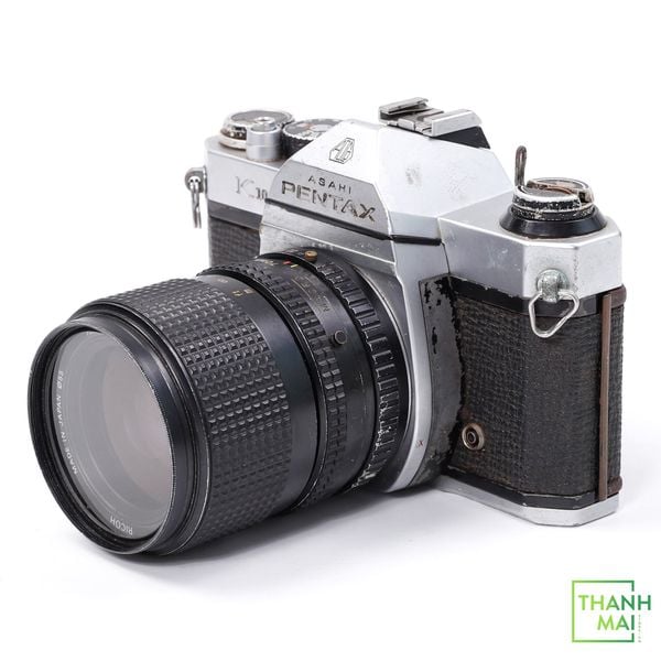 Máy ảnh Film Pentax ASAHI K1000 kèm Ống kính RICOH 35-70mm F/3.5-4.5 | Decor