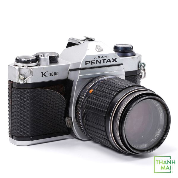 Máy ảnh Film Pentax ASAHI K1000 kèm Ống kính Pentax-M 135mm F3.5 | Decor