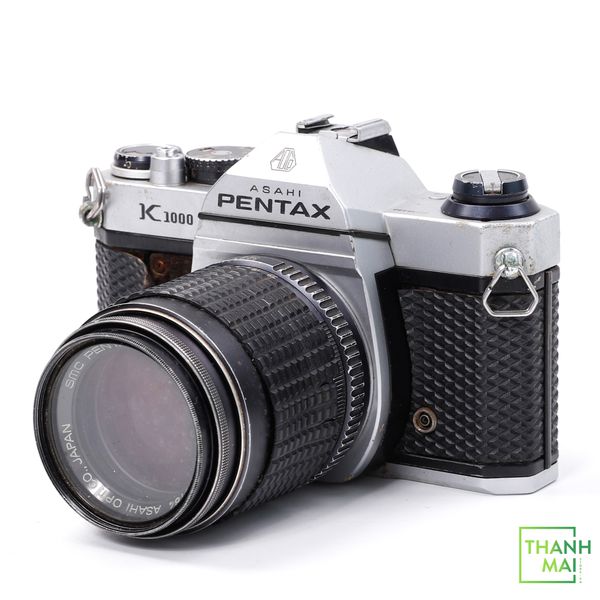 Máy ảnh Film Pentax ASAHI K1000 kèm Ống kính Pentax-M 135mm F3.5 | Decor