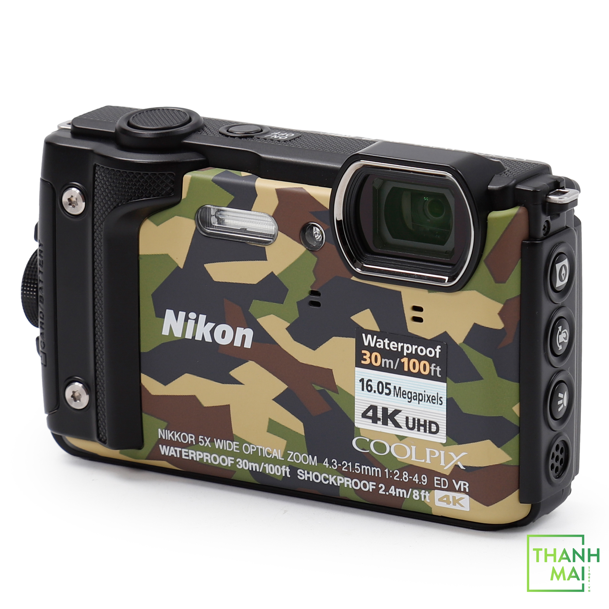 Nikon COOLPIX W300 迷彩柄 Máy ảnh Nikon Coolpix W300 - Thanh Mai Store
