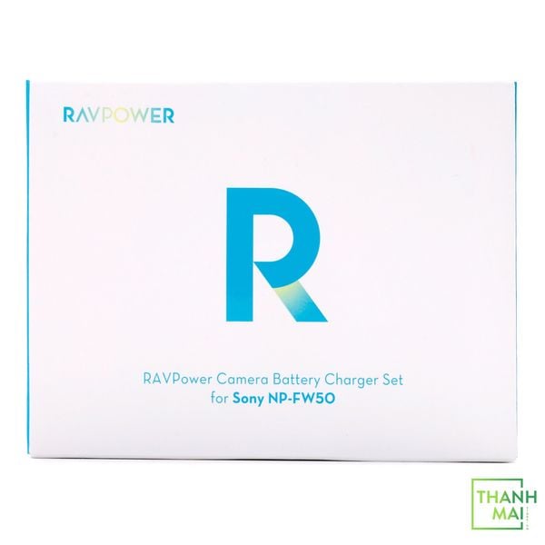 Bộ sạc đôi và 2 pin RAVPOWER RP-PB056 ( Sony NP-FW50 ) | Chính Hãng