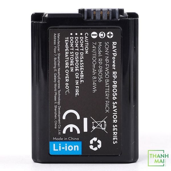 Pin RAVPOWER RP-PB056 ( Sony NP-FW50 ) | Chính Hãng