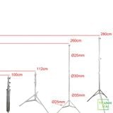 Chân đèn INOX Qihe J288S