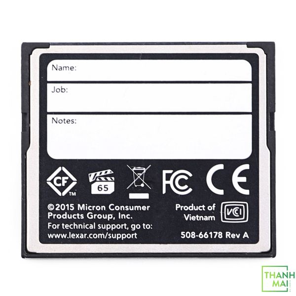 Thẻ Nhớ Lexar CF 128GB Professional 1066x (160 Mb/s)