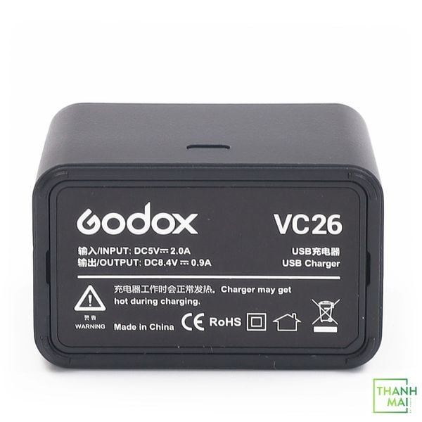 Sạc Godox VC26 cho đèn V1