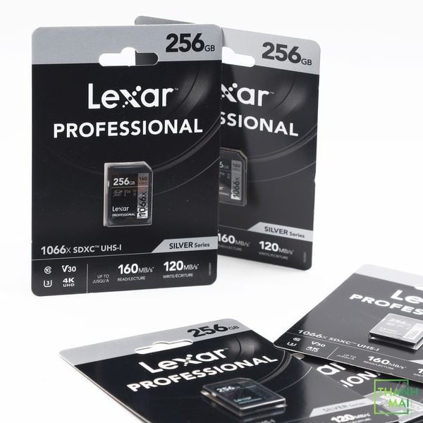 Thẻ nhớ Lexar 256GB Professional 1066x SDXC UHS-I, U3, V30, RW up to 160/120 MB/s | LSD1066256G-BNNNU