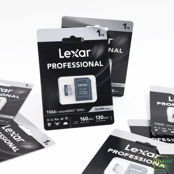 Thẻ Nhớ MICRO SD LEXAR PROFESSIONAL 1066X MICROSDXC U3 UHS-I A2 SILVER SERIES 1TB ( LMS1066001T-BNANU )