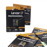 Thẻ nhớ SD 32GB Lexar Professional 2000x UHS-II V90 300/260 MBs (LSD200032G-BNNNU)