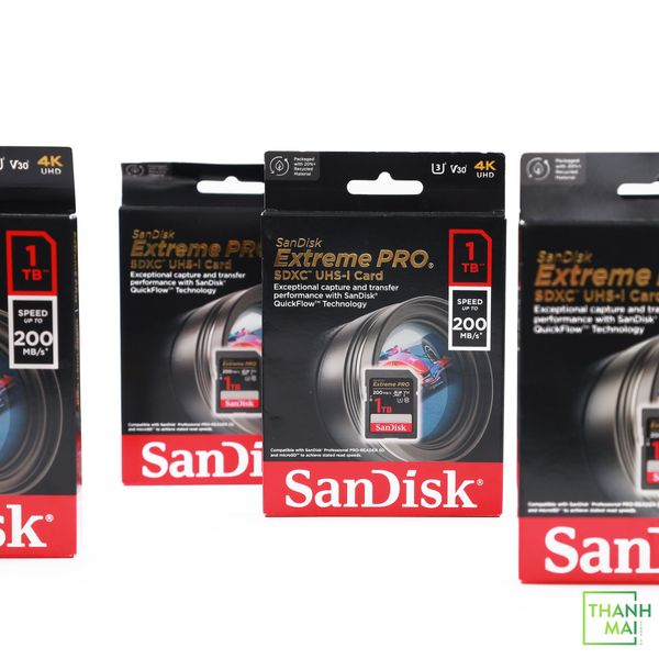 Thẻ nhớ SDXC SanDisk Extreme Pro U3 V30 1TB 200MB/s | SDSDXXD-1T00-GN4IN