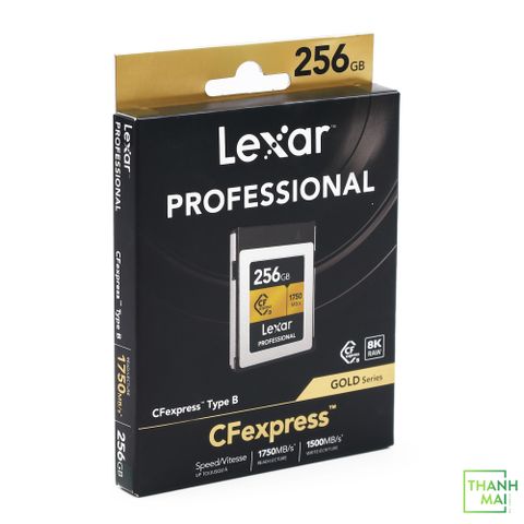 Thẻ nhớ CFexpress Lexar Professional 256GB Type B GOLD Series ( LCXEXPR256G-RNENG )