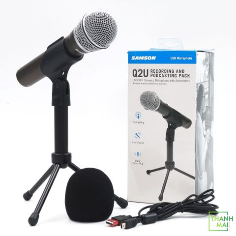 Micro USB thu âm Dynamic Samson Q2U