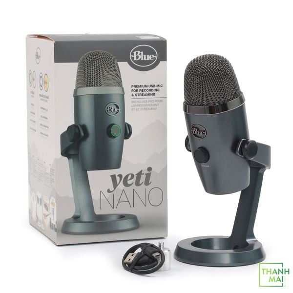 Micro Thu Âm Blue Yeti Nano Multi-Pattern USB Condenser Microphone ( Shadow Gray )