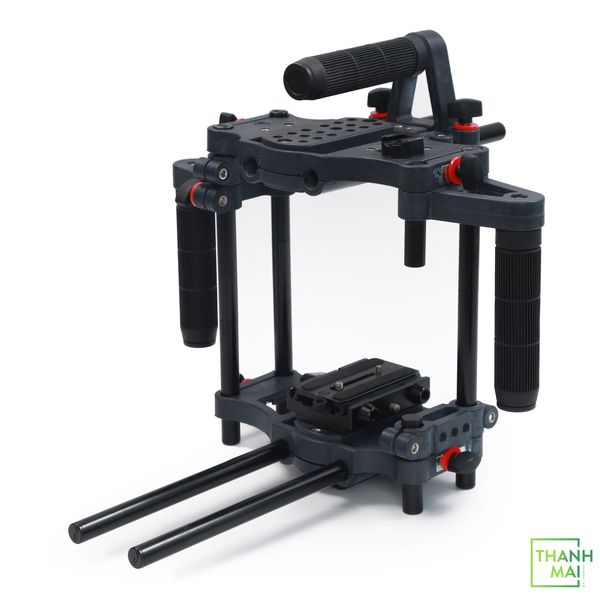 Power DSLR Camera Cage for DSLR DSLM Cameras Only. Adjustable Handles & 15mm Rod Adapter. Tripod Compatible. Comes with Quick-Release Plate (FC-CTH)