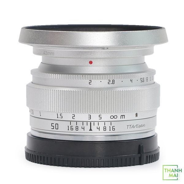 Ống kính Ttartisan 50mm f/2 for Sony E Mount ( Silver )