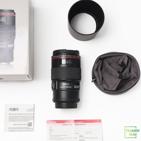 Ống kính Canon EF 100mm F/2.8L Macro IS USM