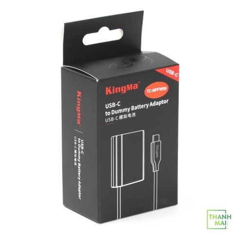 Pin ảo Dummy Kingma NP-FW50 Type C | New, chính Hãng
