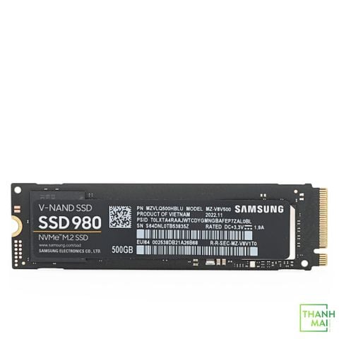 Ổ Cứng SSD Samsung 980 500GB PCIe NVMe V-NAND M.2 2280 MZ-V8V500BW