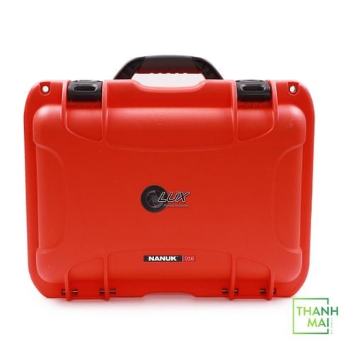 Nanuk 918 Waterproof Hard Case with Custom Foam Insert for 6 Lenses - Orange