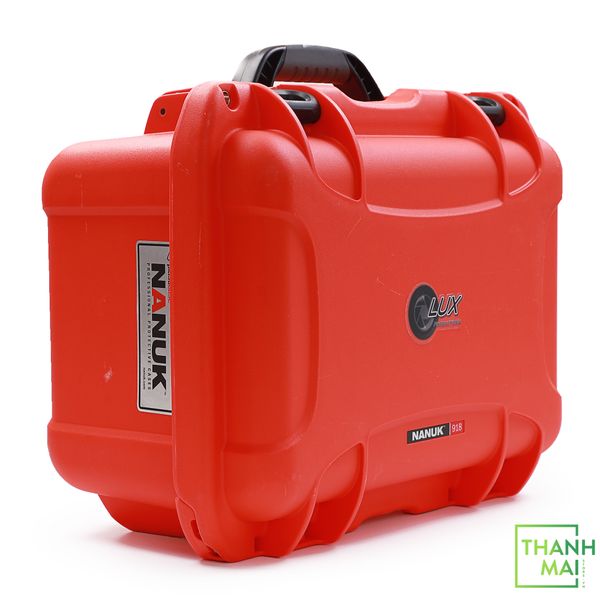 Nanuk 918 Waterproof Hard Case with Custom Foam Insert for 6 Lenses - Orange