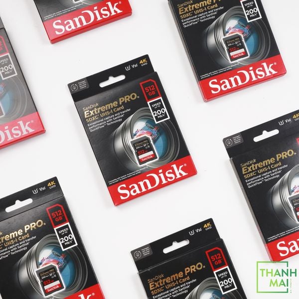 Thẻ nhớ SDXC SanDisk Extreme Pro U3 V30 512GB 200MB/s SDSDXXD-512G-GN4IN