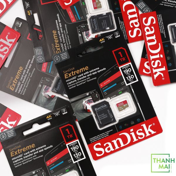 Thẻ Nhớ MicroSDXC SanDisk Extreme V30 A2 1TB 190MB/s SDSQXAV-1T00-GN6MA
