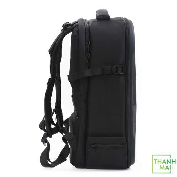 Balo MOSISO Camera Backpack, DSLR/SLR/Mirrorless Photography Camera Bag 15-16 inch Waterproof Hardshell Case with Tripod Holder&Laptop Compartment Compatible with Canon/Nikon/Sony, Black