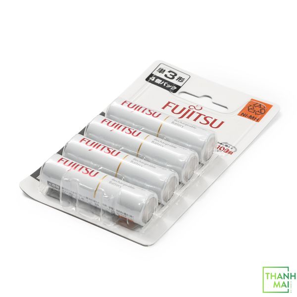 Pin Fujitsu AA 1900mAh vĩ 4 viên ( White ) Made In Japan Hàng Nội Địa Nhật Bản