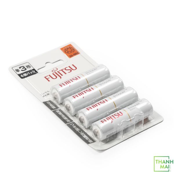 Pin Fujitsu AA 1900mAh vĩ 4 viên ( White ) Made In Japan Hàng Nội Địa Nhật Bản