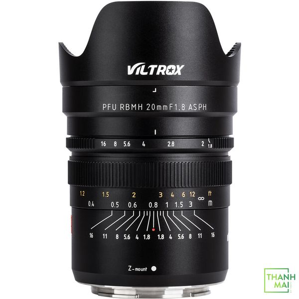 Ống Kính Viltrox PFU RBMH 20mm f/1.8 For Nikon Z-mount | Chính Hãng