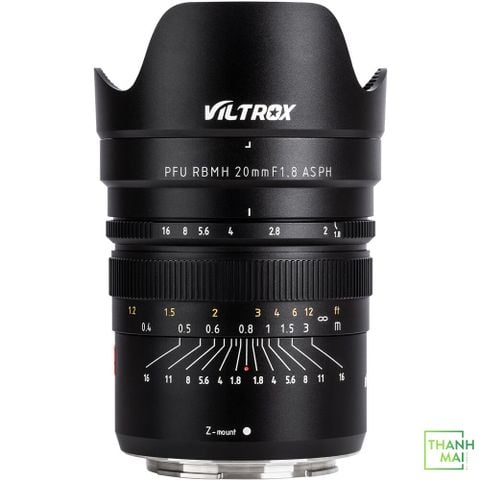 Ống Kính Viltrox PFU RBMH 20mm f/1.8 For Nikon Z-mount | Chính Hãng