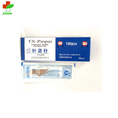  Kim châm cứu tiệt trùng TIANXIE cán đồng các số (100 cái) 