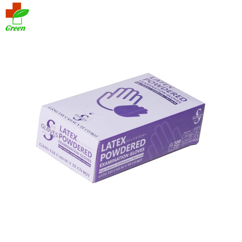  Găng tay cao su có bột Sglove (Hộp 100 chiếc) 