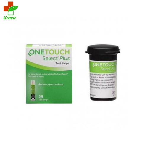  Que thử đường huyết Onetouch Select Plus (Hộp 25 que) 