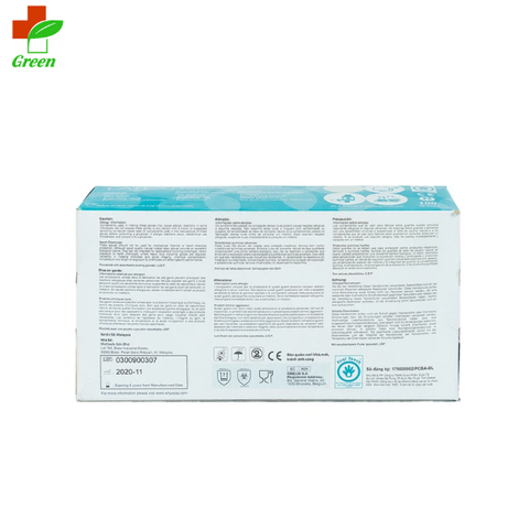  Găng tay cao su có bột Latex Sap - Malaysia (Hộp 100 chiếc) 