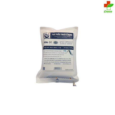  Gạc phẫu thuật ổ bụng 30x40x8 lớp 