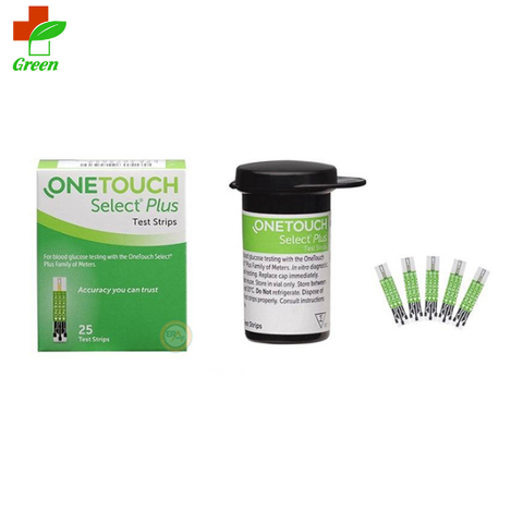  Que thử đường huyết Onetouch Select Plus (Hộp 25 que) 