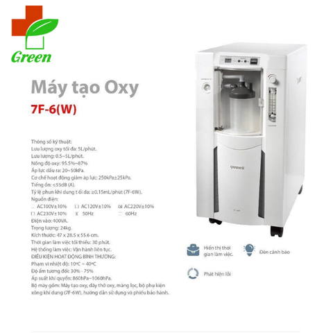  Máy tạo oxy 7F-6/6W (tạo oxy 5 lít/phút) 