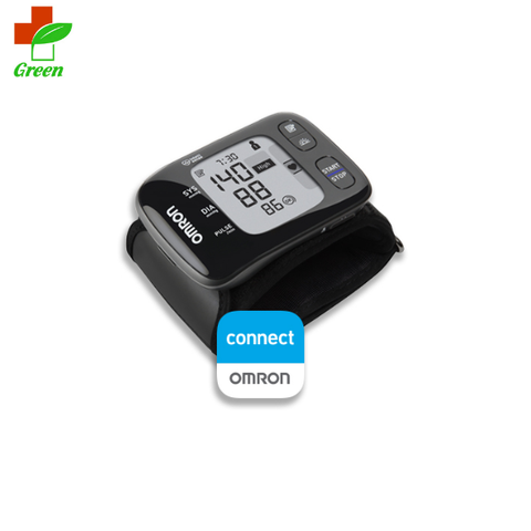  Máy đo huyết áp cổ tay Omron Hem 6232T có kết nối bluetooth với điện thoại 