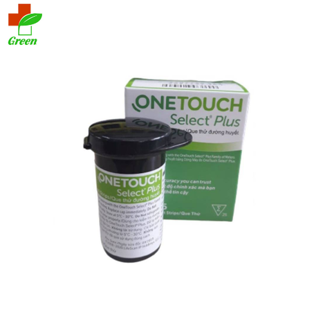 Que thử đường huyết Onetouch Select Plus (Hộp 25 que) 