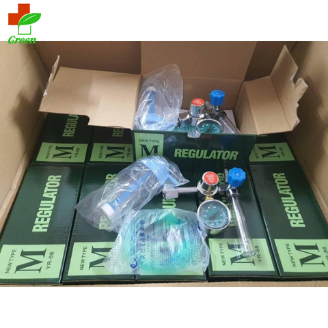  Đồng Hồ Oxy Y Tế Regulator YR-88 (Có Bình Tạo Ẩm) 