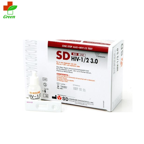  Test nhanh HIV 1/2 3.0 SD Bioline  (Hàn Quốc) 