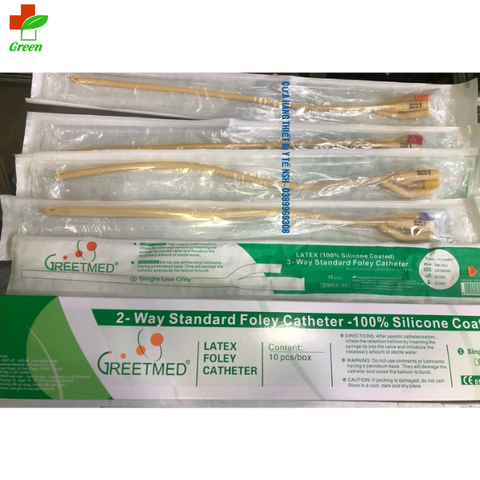  Dây thông tiểu 3 nhánh Sond Foley Greetmed (Túi 10 ống) 