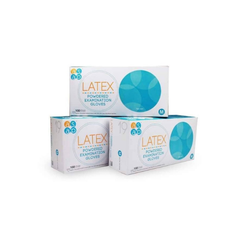  Găng tay cao su có bột Latex Sap - Malaysia (Hộp 100 chiếc) 