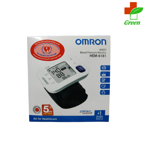  Máy đo huyết áp cổ tay Omron Hem 6181 
